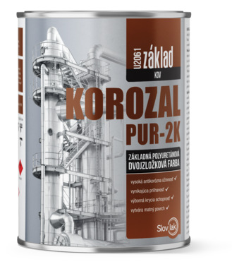 Korozal PUR 2-K základ 0199 čierny 0.8l