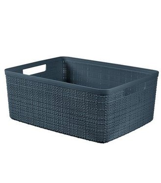 Kôš Curver® JUTE M 12L, antracit, 36x28x15 cm