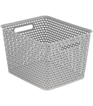 Kôš Curver® YOUR STYLE L sivý 30x35x22cm na prádlo a bielizeň