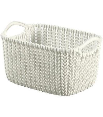 Košík Curver® KNIT 3L, krémový, 25x18x14 cm