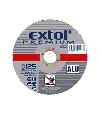 Kotúč rezný na hliník Extol Premium 115x1,0x22,2