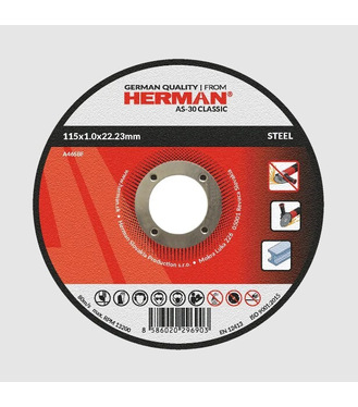 Kotúč rezný ocel AS-40 Abrazor 125x0.7x22.23mm