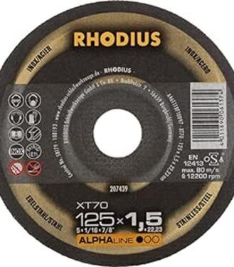 Kotúč rezný Rhodius Alpha XT70 125x1.5x22.23mm