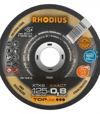 Kotúč rezný Rhodius XTK8 125x0.8x22.23 inox/ocel