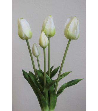 Kytica tulipánov biela umelá 46cm