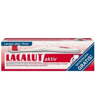 Lacalut aktiv zubna pasta 75ml + zubná kefka