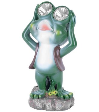 Lampa solárna žabiak, 14x12x25 cm, 2 LED, AAA