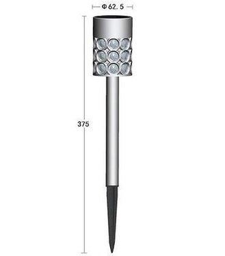 Lampa Strend Pro Sabik, 375 mm, solárna, 1xLED, AAA, Sellbox 24ks