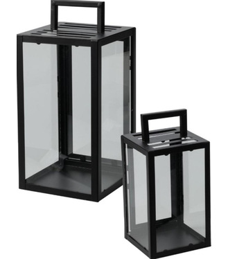 Lampáš čierny 15x15x32cm