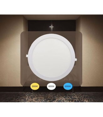 LED vsadený panel 24W / PR / SMD / CCT / WH - LPL134