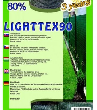 LIGHTTEX-Tieniaca sieť zelená, 2,0x10m