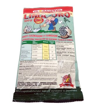 Lima oro 5% 100g na slimaky