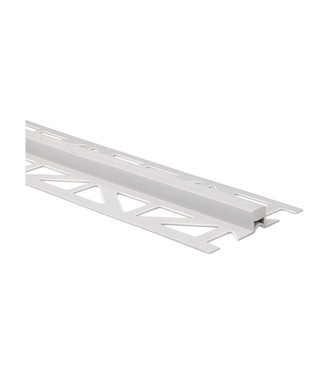 Lišta dilatácia kombinovaná 10mm hliník/PVC prírodný/šedá 250cm