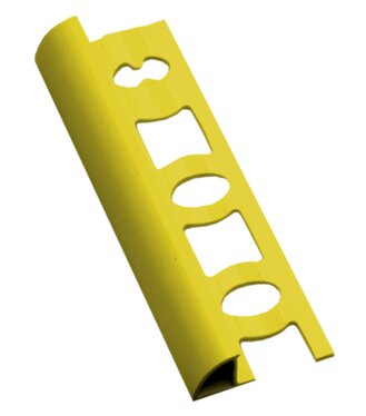 Lišta oblá otvorená 8mm hliník elox šampanský matný 270cm