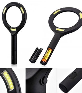 Lupa Magnif 5xZOOM+LED COB 3W