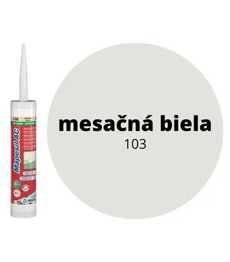 Mapei Mapesil AC 103 silikónový tmel protiplesňový, odtieň mesačná biela 310ml
