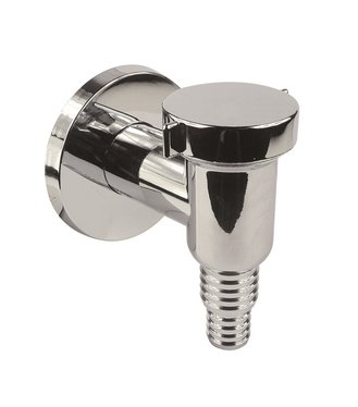 MEREO Sifón práčkový so spätnou klapkou ø 32mm, chróm (PR7015A)