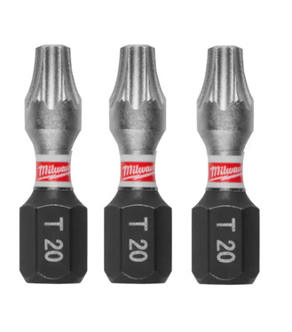 Milwaukee SHOCKWAVE IMPACT DUTY TX20 Šrobovacie bity 25mm, 3ks