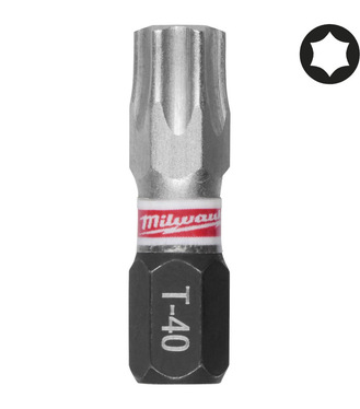 Milwaukee SHOCKWAVE IMPACT DUTY TX40 Šrobovacie bity 25mm, 3ks