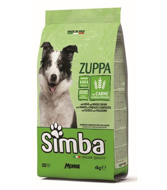 MONGE SIMBA Dog Zuppa 4kg kompletné suché krmivo pre dospelé psy všetkých veľkostí