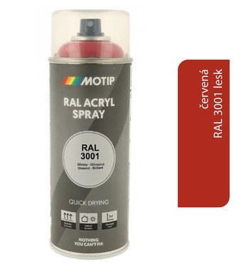 Motip Acryl RAL3001 lesk 400ml