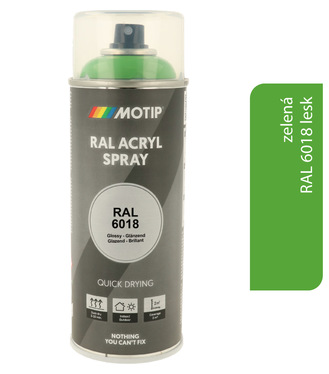 Motip Acryl RAL6018 lesk 400ml