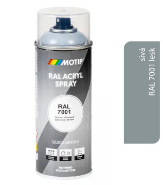 Motip Acryl RAL7001 lesk 400ml