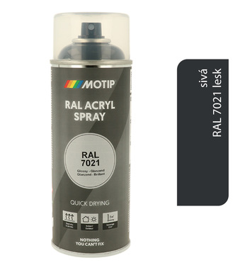 Motip Acryl RAL7021 lesk 400ml