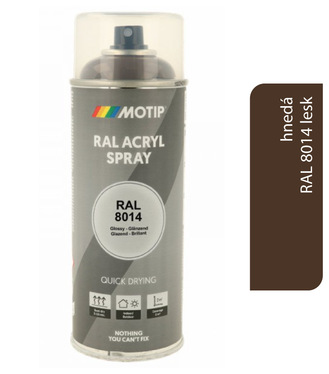 Motip Acryl RAL8014 lesk 400ml