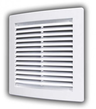 Mriežka ventilačná zaoblená 15x15 biela