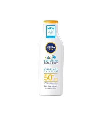 Nivea Sun, Kids Sensitive detské mlieko na opaľovanie OF50+ 200ml
