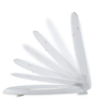 Novaservis Soft Close WC Sedátko biele plast, šírka 375mm, hĺbka 443mm