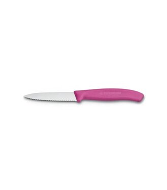 Nôž kuchynský Victorinox SwissClassic 8cm zúbkový ružový