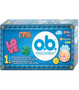 O.B. ProComfort Mini + Normal Tampóny, 16ks
