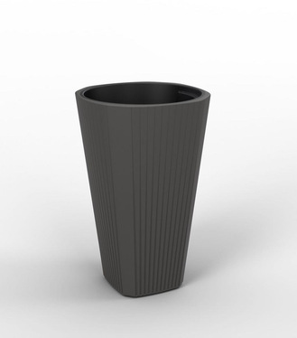Obal kvetinový Muza str. 39cm antracit