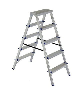 Obojstranný schodíkový rebrík DHR 405, 5+5 stupňov