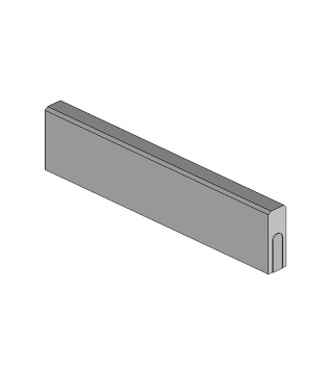 Obrubnik ABW 100x25x8 karamelový VÝPREDAJ