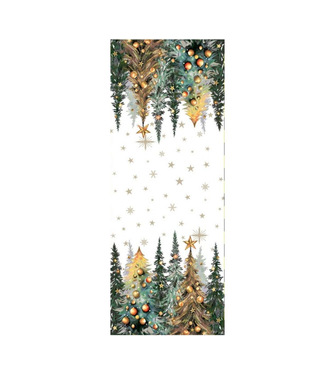 Obrus gobelínový, Vianoce LIGOTAVÉ STROMČEKY, 40x100cm