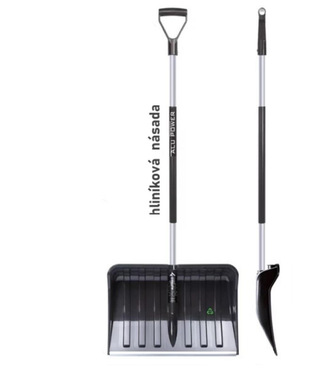 Odhŕňač/lopata na sneh plast 55cm s ALU násadou