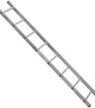 Oporný hliníkový rebrík VHR Trend 1x8 priečok