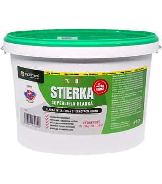 Optimal Stierka 25+5kg grátis - hladká stierková hmota