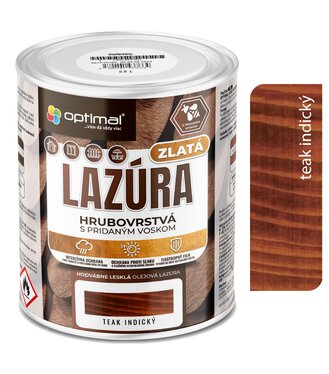Optimal Zlatá lazúra Teak 2,25l - laková olejová lazúra s voskami