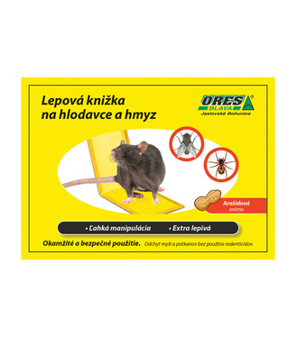 ORES lepová knižka na hlodavce a hmyz LP2 arašidová aróma 1ks
