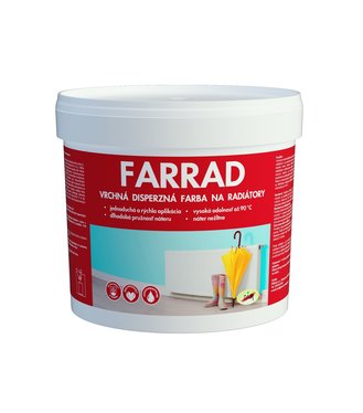 PAM Farrad biela - Farba na radiátory 3kg