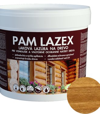PAM Lazex dub tmavý - Hrubovrstvá lazúra 3l