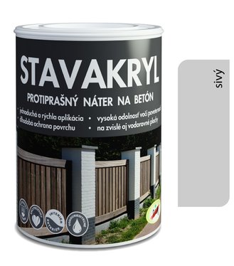 PAM Stavakryl sivá protiprašná farba na betón 23kg
