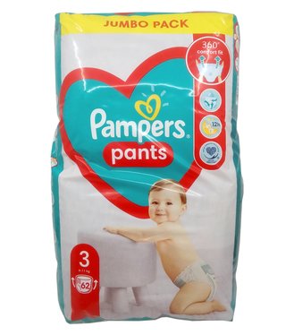 Pampers Pants Jumbo Pack S3 Plienky 6-11kg 62ks