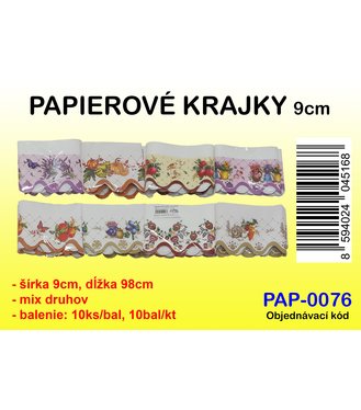 Papierové krajky na police 98cmx9cm+