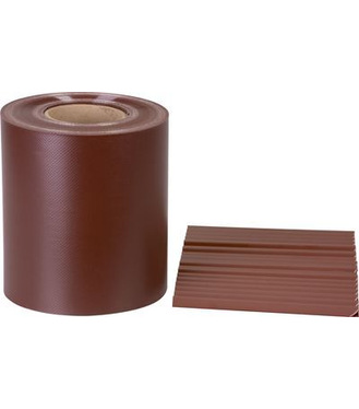 Páska Strend Pro EUROSTANDARD 190mm L-35m tieniaca mahagónová hnedá krycia na plotové panely s 20 klipsami 630g/m2, PVC