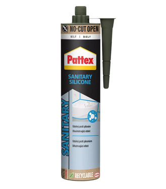 Pattex Sanitárny silikón biely 280ml NO-CUTT